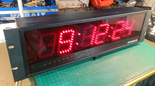 Franklin Orologio LED Ora/Data, Montaggio su Rack, Testato, Vintage - MP256C030818