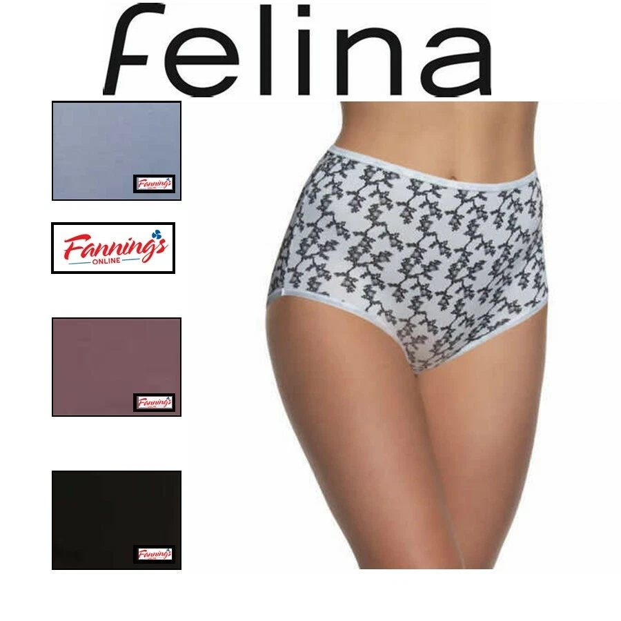 Felina Ladies' Cotton Stretch Brief 8-Pack Panty Underwear - J63