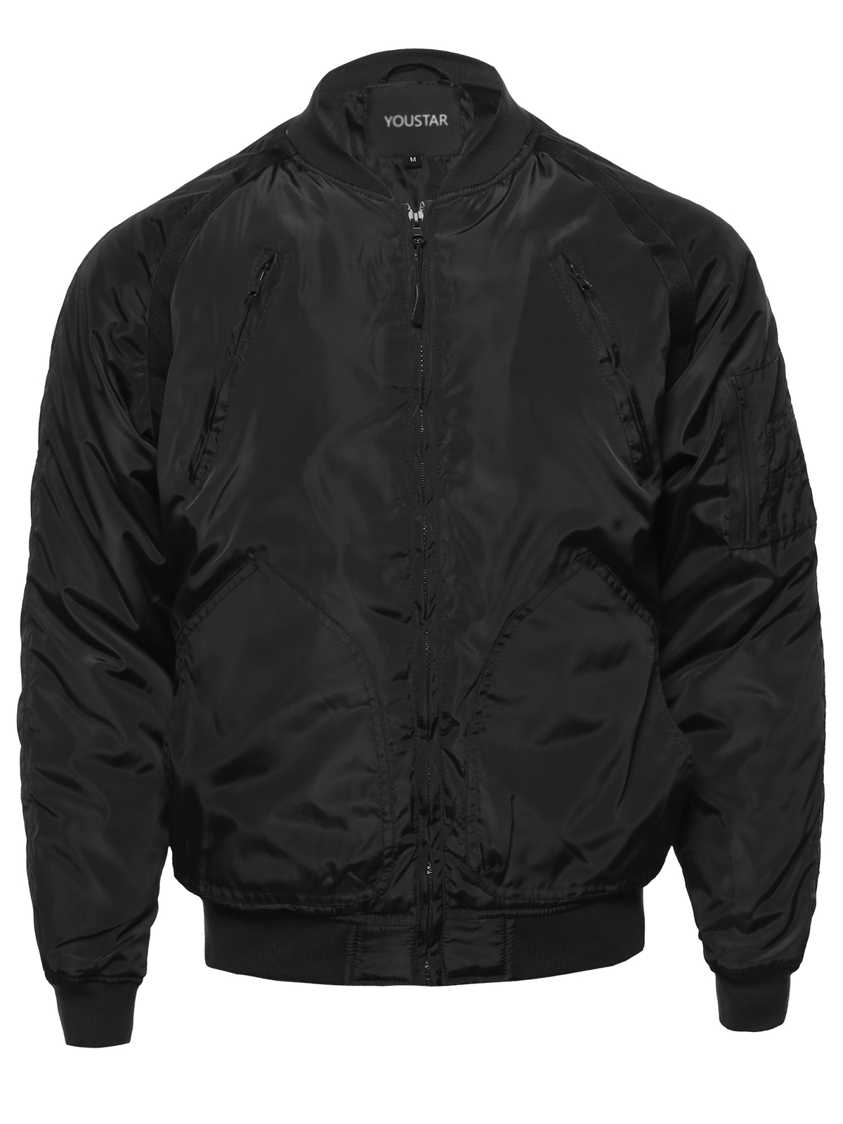 FashionOutfit Classic Basic Style Zip Up Long Sleeves Windbreaker