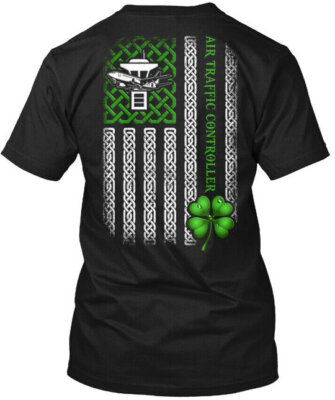 Clover Flag Air Traffic Controller T-Shirt Made in the USA Size S to 5XL