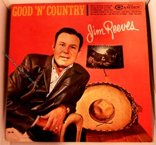 Jim Reeves Good 'N' Country 1963 Mono Vinyl LP - CAL-784, Very Good Condition