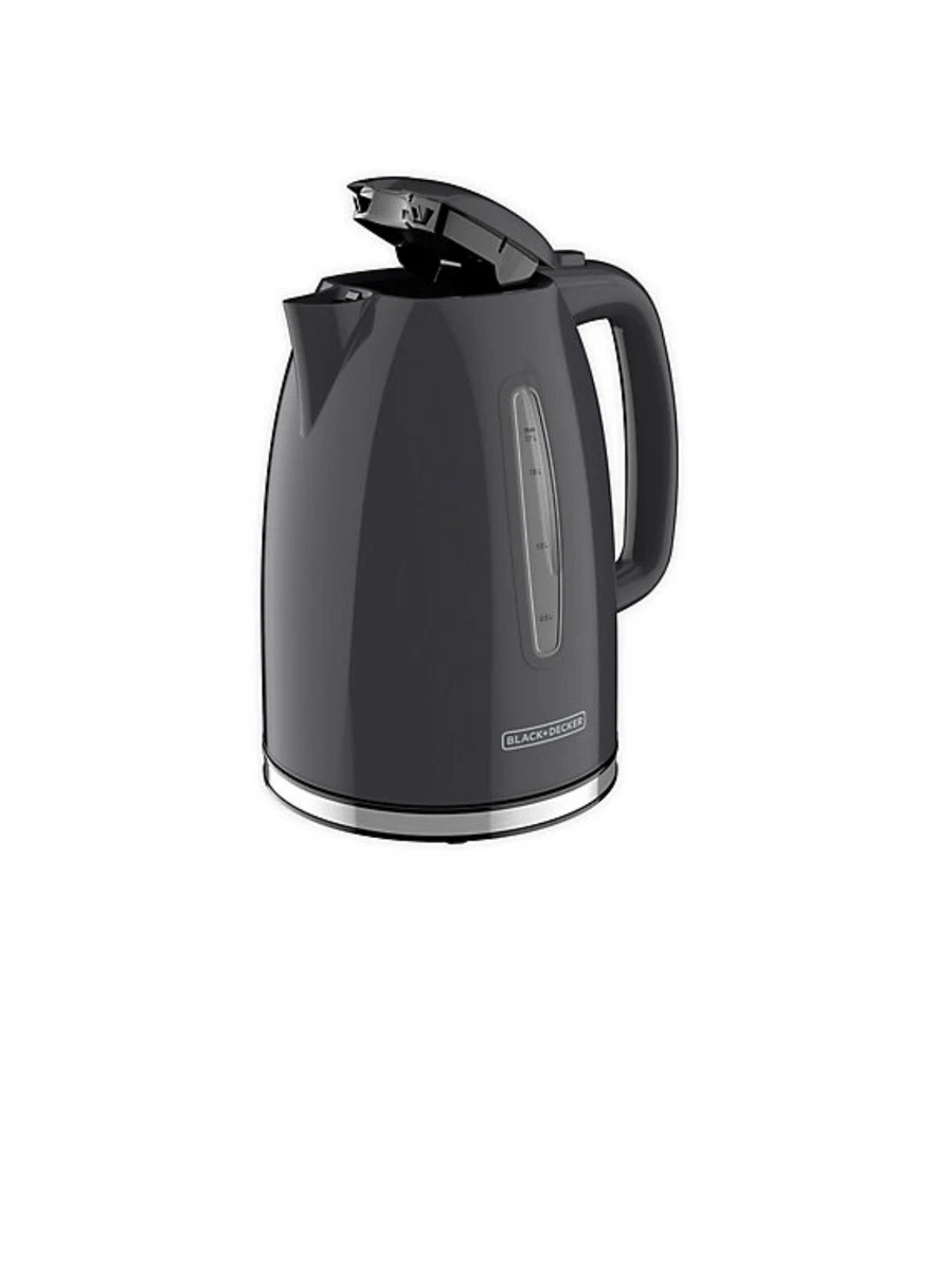 BLACK+DECKER Black 7-Cup Corded Electric Kettle in the Water