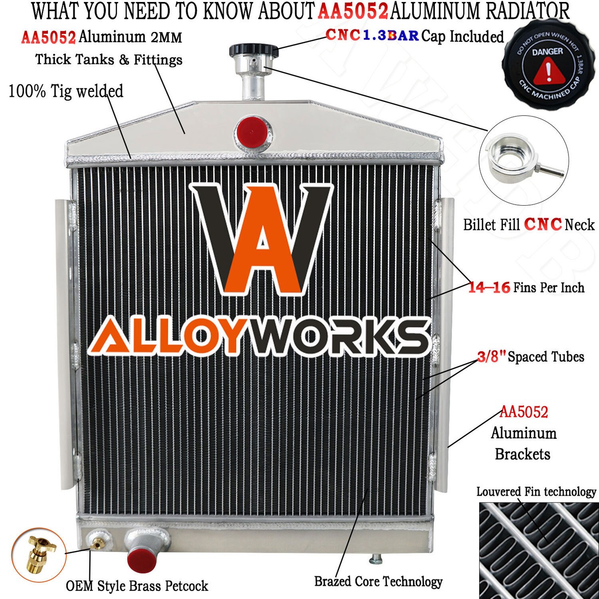 yuu&#39; OE#G1087 H19491 & G10877198 Radiator Fits Lincoln Welder 200
