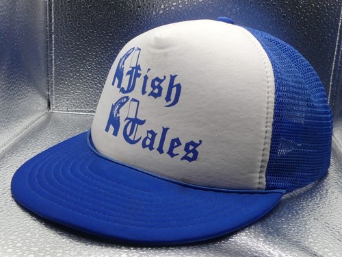 Fish Tales Nissin Cap Mesh Snapback Mike Utley #60 Vintage VTG Trucker Hat Cap - Picture 3 of 9