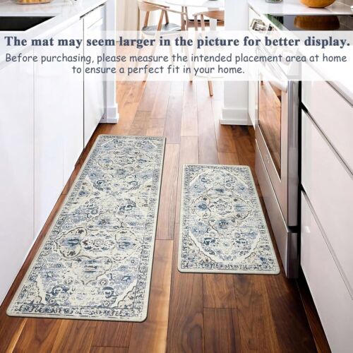 Kitchen Anti Fatigue Mat Set of 2 Non Skid Waterproof Kitchen Floor Mat - Picture 5 of 9