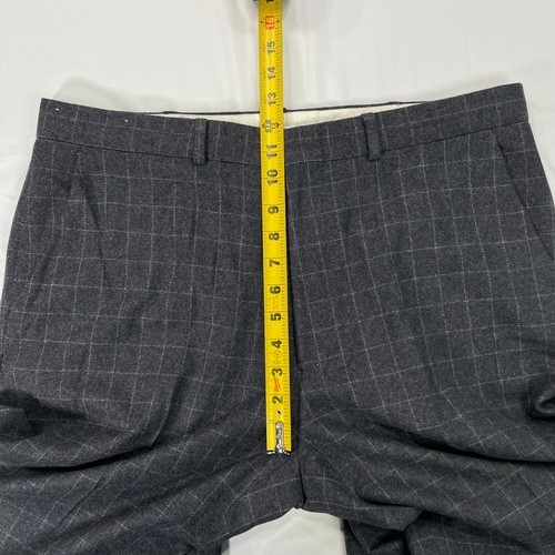 Vintage Polo Golf Ralph Lauren Mens 36x31 Gray Windowpane Check Wool Trouser - Picture 5 of 11