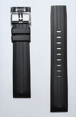 Original Hamilton 22mm Khaki H767140 / H777260 Black Rubber Watch Band strap  