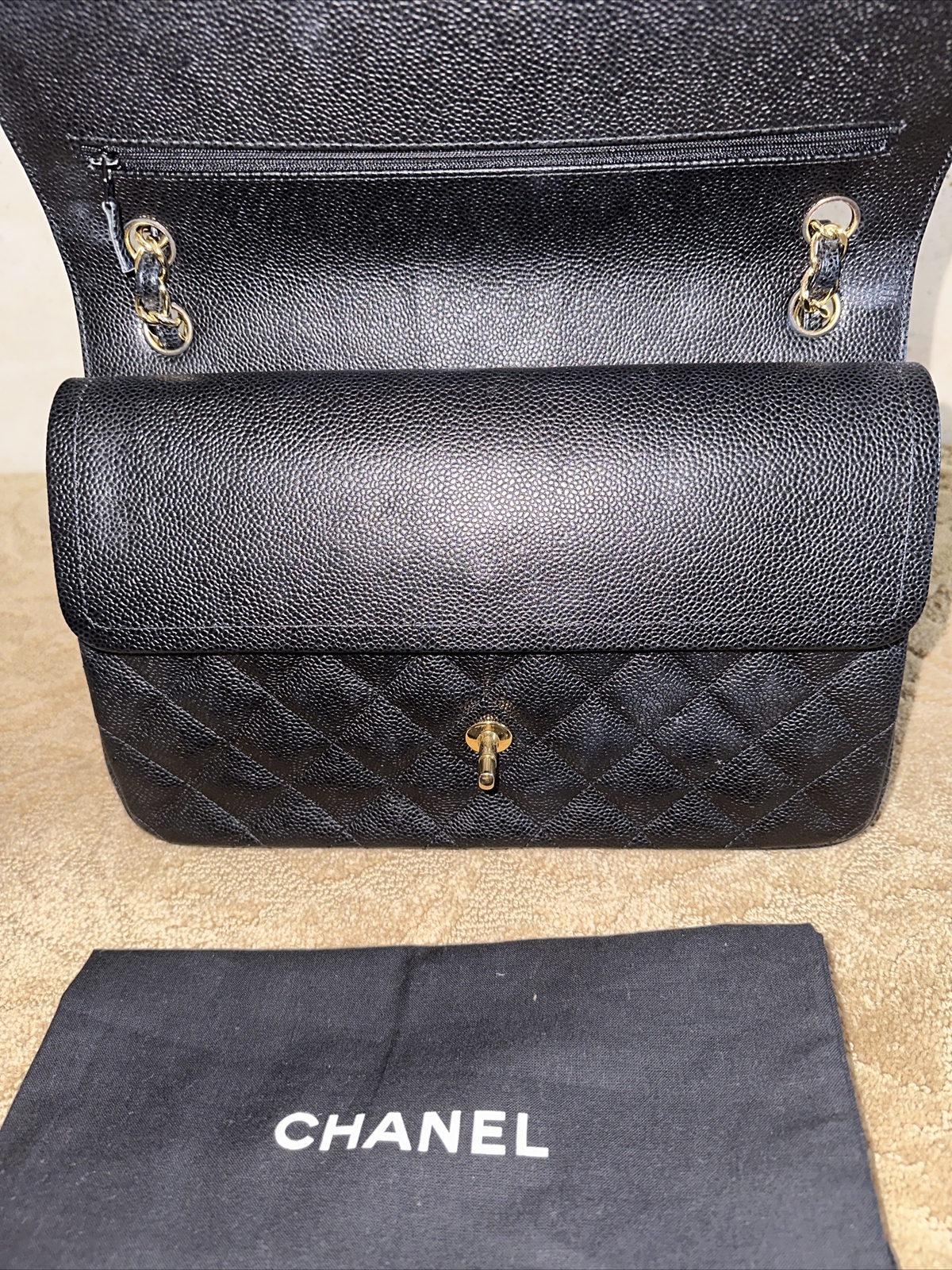 100% AUTHENTIC CHANEL CLASSIC Large DOUBLE FLAP w… - image 7