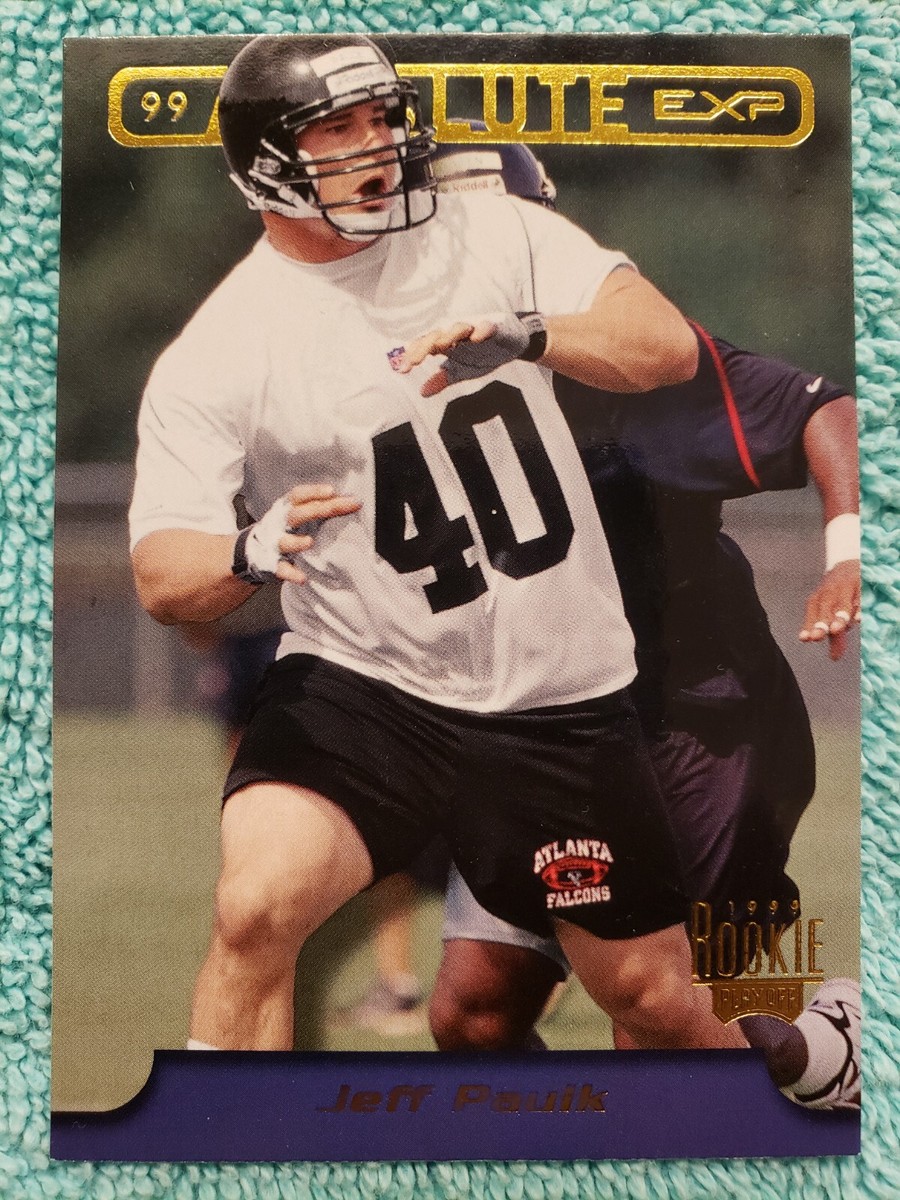1999 PLAYOFF ABSOLUTE EXP JEFF PAULK ROOKIE #29 ATLANTA FALCONS RC