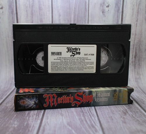 RARE Merlin’s Shop of Magical Wonders HORROR VHS Tape Fantasy Sci-Fi Magic - Picture 2 of 3