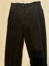 Vintage Melanzona Black Suede Jodhpurs Size 10/small