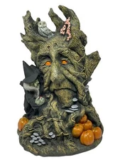 Vintage The Paper Magic Group Haunted Tree Witch Pumpkins Owl Mold