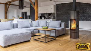Free Standing Modern Contemporary Wood Burning Stove Wood