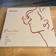 Aimanfun V-Face Facial Lifting Belt Face Slimming V Line Double Chin Red Blu LED