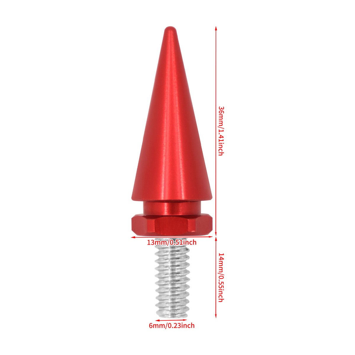 3x Impaler Spike Wind Screen Red Windshield Bolt For Electra
