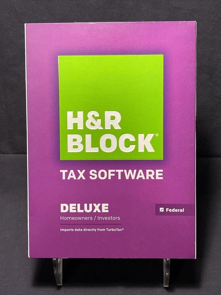H&R Block 2014 Deluxe (Federal only) Imports Turbotax MINT DISC - Image 2 of 3