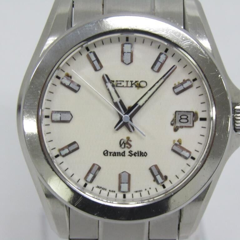 SEIKO Grand Seiko 8J56-8020 SBGF017 Date Quartz White Men's SEIKO Grand Seiko 8J56-8020 SBGF017 Date Quartz White Men's