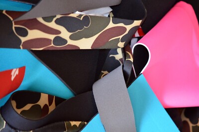 Crafter's Fabric Bundles - Neoprene Fabric Scraps, Remnants, Craft Packs