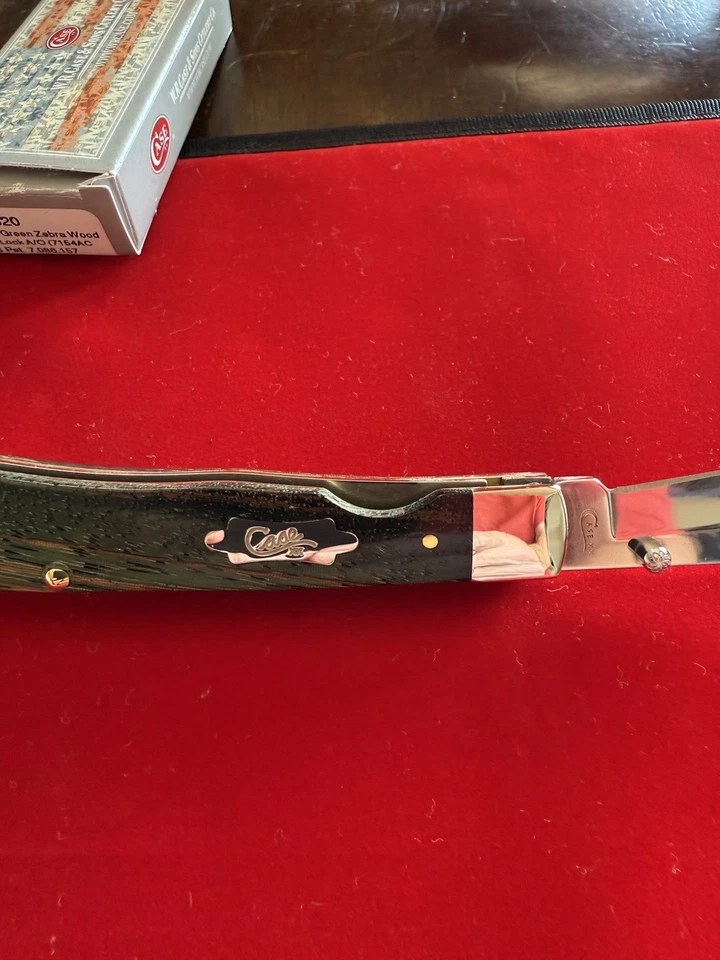 Case XX Trapperlock Kickstarter Green Zebra Wood A/O 7154ACSS - Image 3 of 4