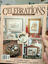 Leisure Arts CELEBRATIONS Winter/Spring 1991 Cross Stitch Craft Magazine