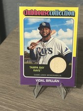 2024 Topps Heritage - Vidal Brujan - Tampa Bay Rays - #CCR-VB - GAME USED RELIC