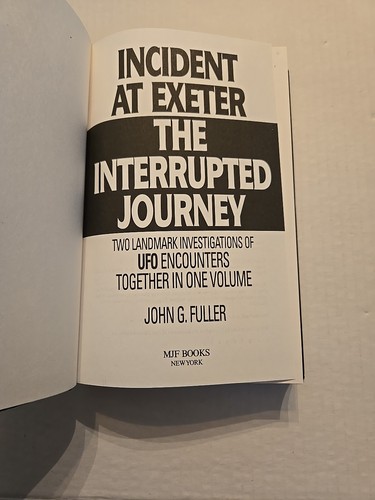Incident at Exeter; Interrupted Journey by John G. Fuller (1996, Hardcover) UFOs - Picture 5 of 6