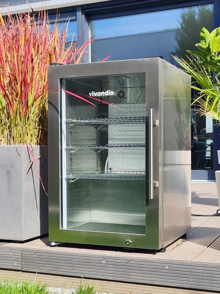 Getränkekühlschrank Outdoor Kühlschrank wetterfest Griff rechts mit Schloss 63L - Bild 4 von 4