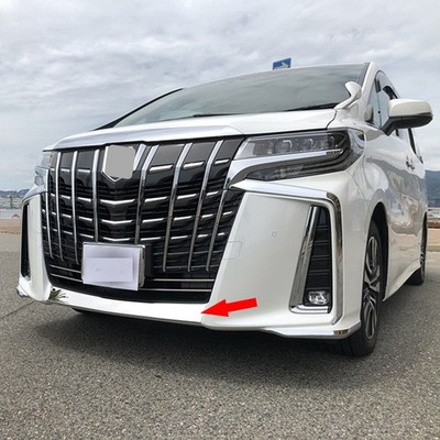 S. Steel Front Bumper Lower Guard Cover Trim fits Toyota Alphard 2019 S SR SC