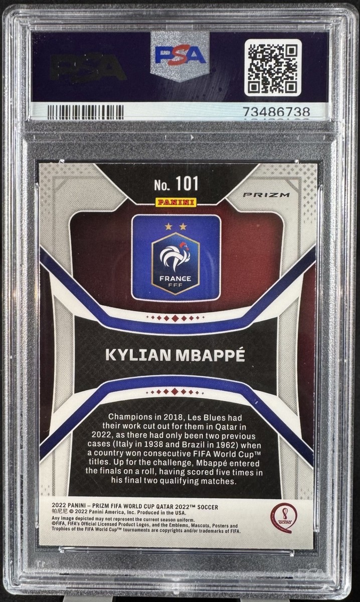 Kylian Mbappe 2022 Panini FIFA World Cup Qatar #101 *Hyper Prizm