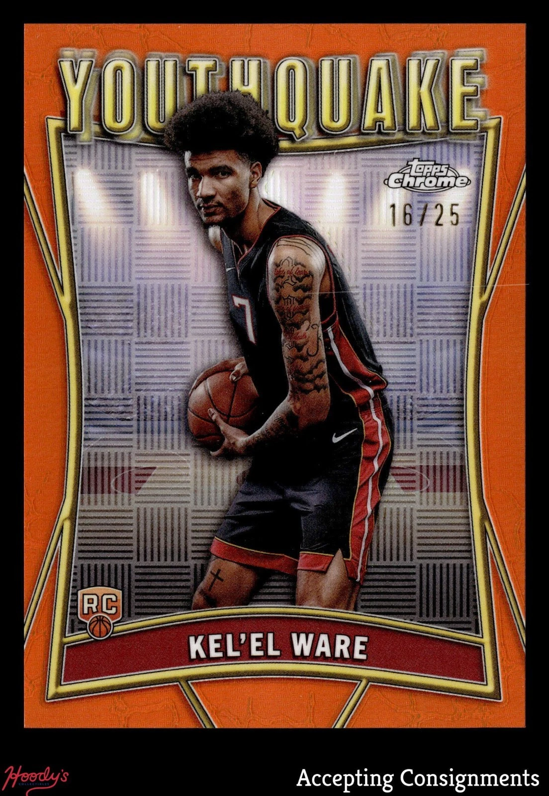 2024-25 Chrome Youthquake Kel'el Ware Orange Refractor /25