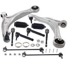 10x Front Lower Control Arms Kit Sway Bar Tie Rods for 2005-2010 Honda Odyssey