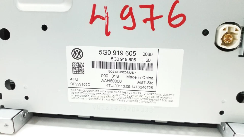 Volkswagen GOLF VII 2012- Radio Autoradio 5G0919605 - Bild 4 von 4