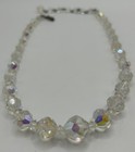 Vintage Signed Laguna Aurora Borealis Faceted Crystal Choker  Necklace.  — photo 7
