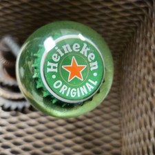Custom Heineken Shift Knob With Adapter. Vintage Rat Rod Bottle Cap Gasser