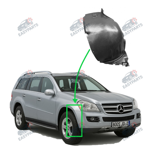 Radlauf StoßStange Vorne Rechts FüR Mercedes Gl-Klasse X164 2006 - 2012-image
