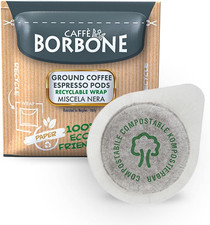 Caff Borbone Compostable Pod Black Coffee Blend - 50 Pads - Compatible with ESE 0.22 per lighter