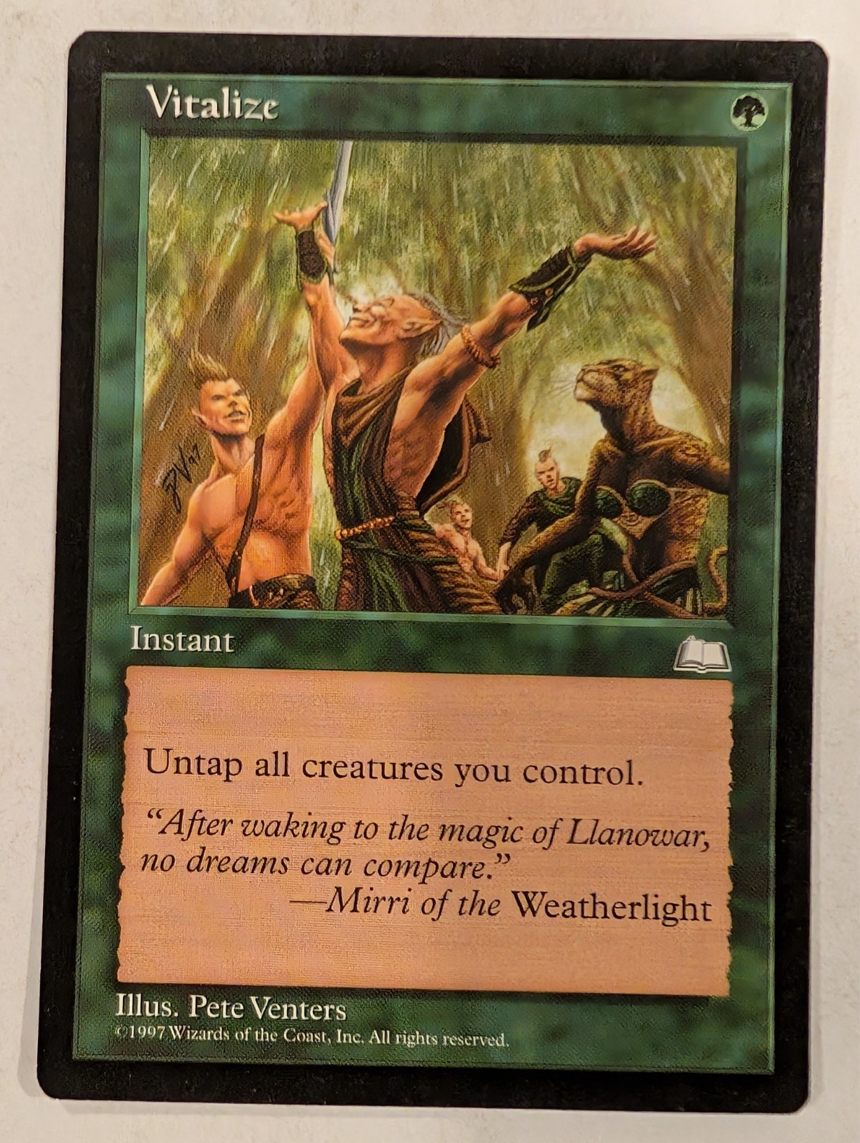 Vitalize - Weatherlight - Magic the Gathering MTG Nice!