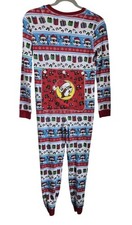 Buc-ees Unisex Youth Large Pj's Thermal Christmas Pajama Waffle Knit Long John