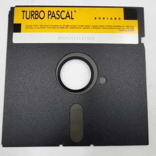Borland Turbo Pascal Part # SS LB-PAS01 Help/Utilities 5.25" Disk
