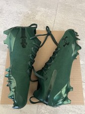 Men's Size 10 Under Armour Spotlight Suede Pro MC Football Cleats Forest Green