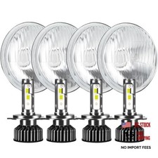 H5006 H5001 5.75 Inch Glass Round LED Headlight Housing  H4/9003 High Low