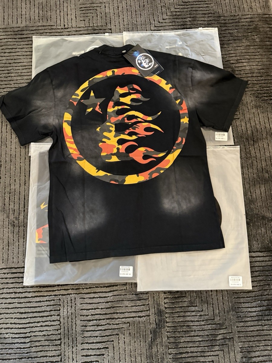 Hellstar shirt size M Men's Black Cotton graphic print logo with