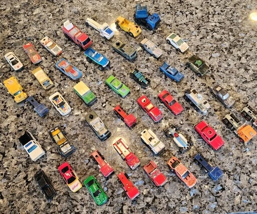 Vintage Hot Wheels Matchbox & Imported Lot Of 41 Cars Trucks 1:64 1940s-1970s