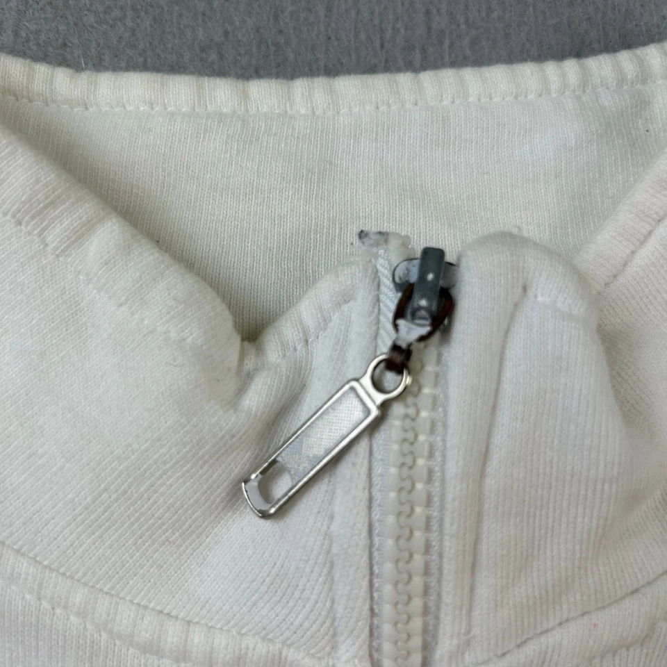 Ireland Track Jacket Womens Medium Ivory Mock Neck Full Zip Long Sleeves * - Image 4 of 4