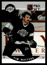 1990-91 Pro Set Tim Watters #458 Los Angeles Kings NHL Hockey
