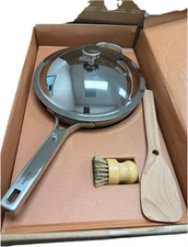 Our Place Titanium Always Pan Pro Chrome  2.9QT / 2.75L  4pc Includes Brush