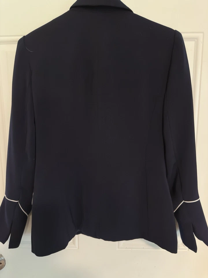 Blazer Studio I Petite Mujer Junior Negro 2 Botones Hombreras Talla 6 Foto 2 de 4