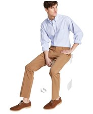 Tommy Hilfiger Mens Modern fit Dress Pants 31 / 34 Beige Solid Stretch
