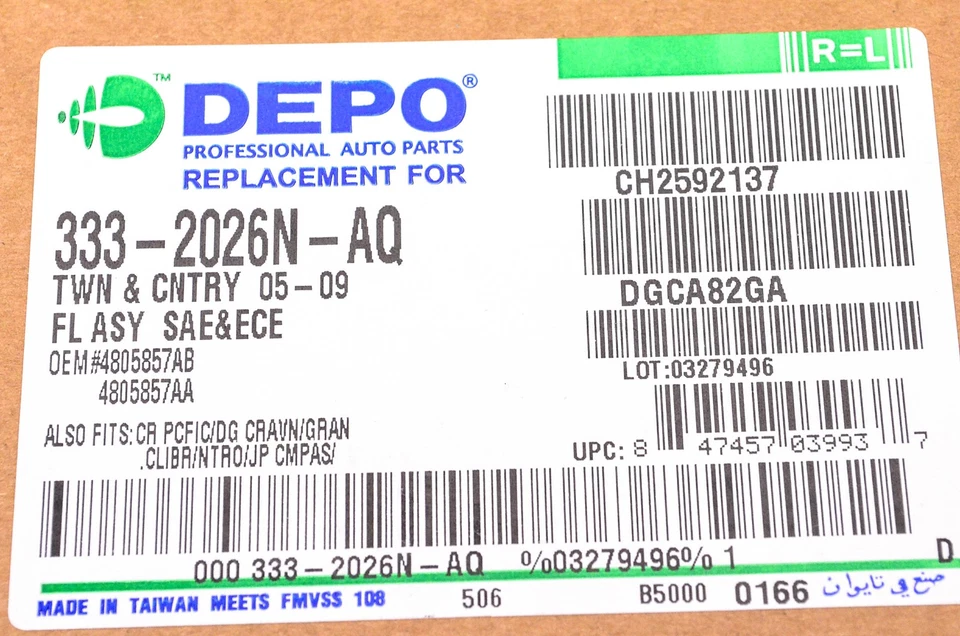 Conjunto de faros antiniebla DEPO 333-2026N-AQ NUEVO EN STOCK Foto 3 de 3