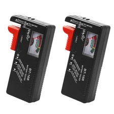 2 Pack Battery Tester, Universal Battery Checker for AA / AAA / C / D / 9V
